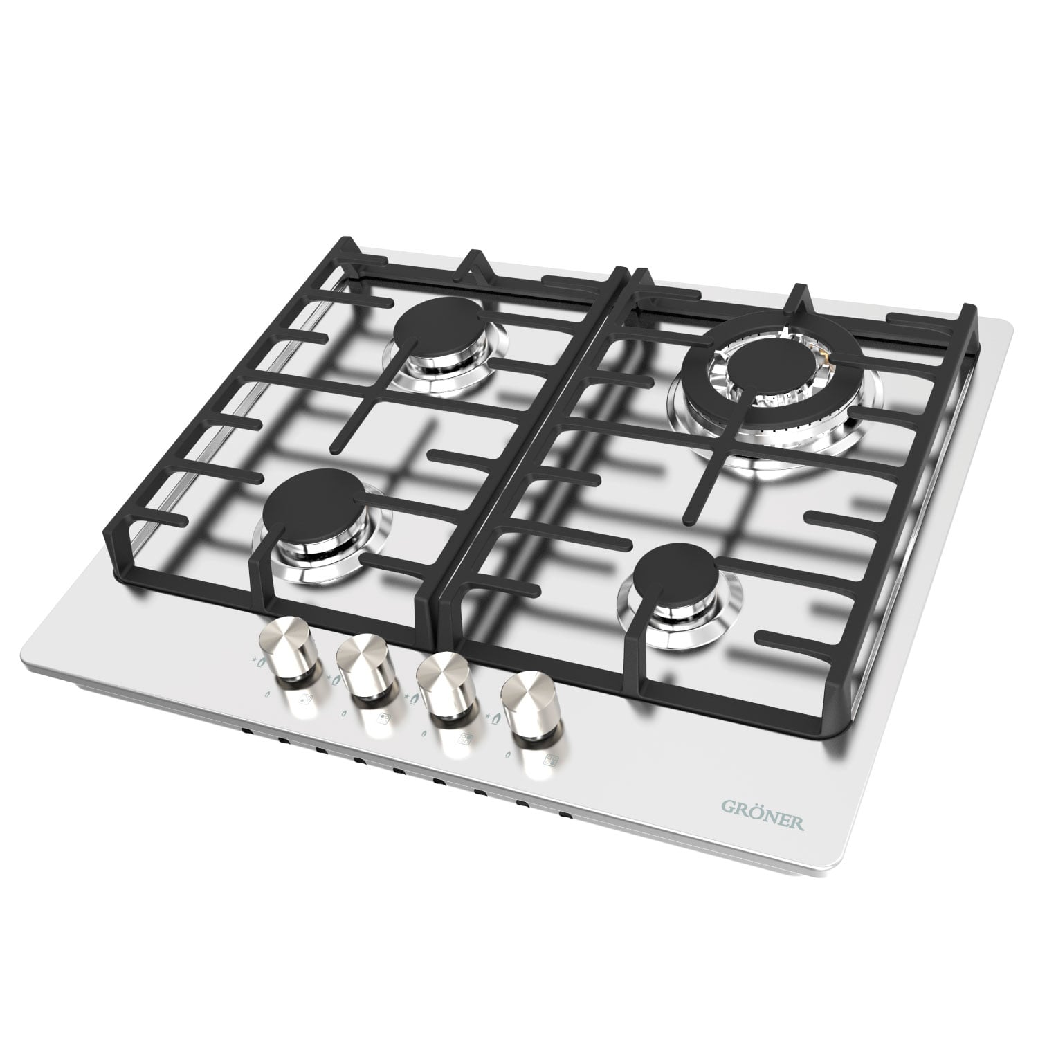 ENCIMERA A GAS GRÖNER 4 PLATOS QEG4 INOXIDABLE - 3