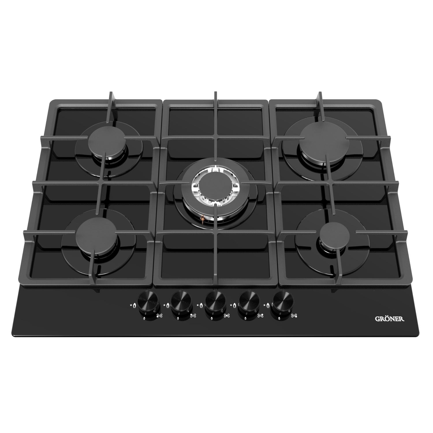 ENCIMERA A GAS GRÖNER 5 PLATOS QEG5VL VITRO - 4