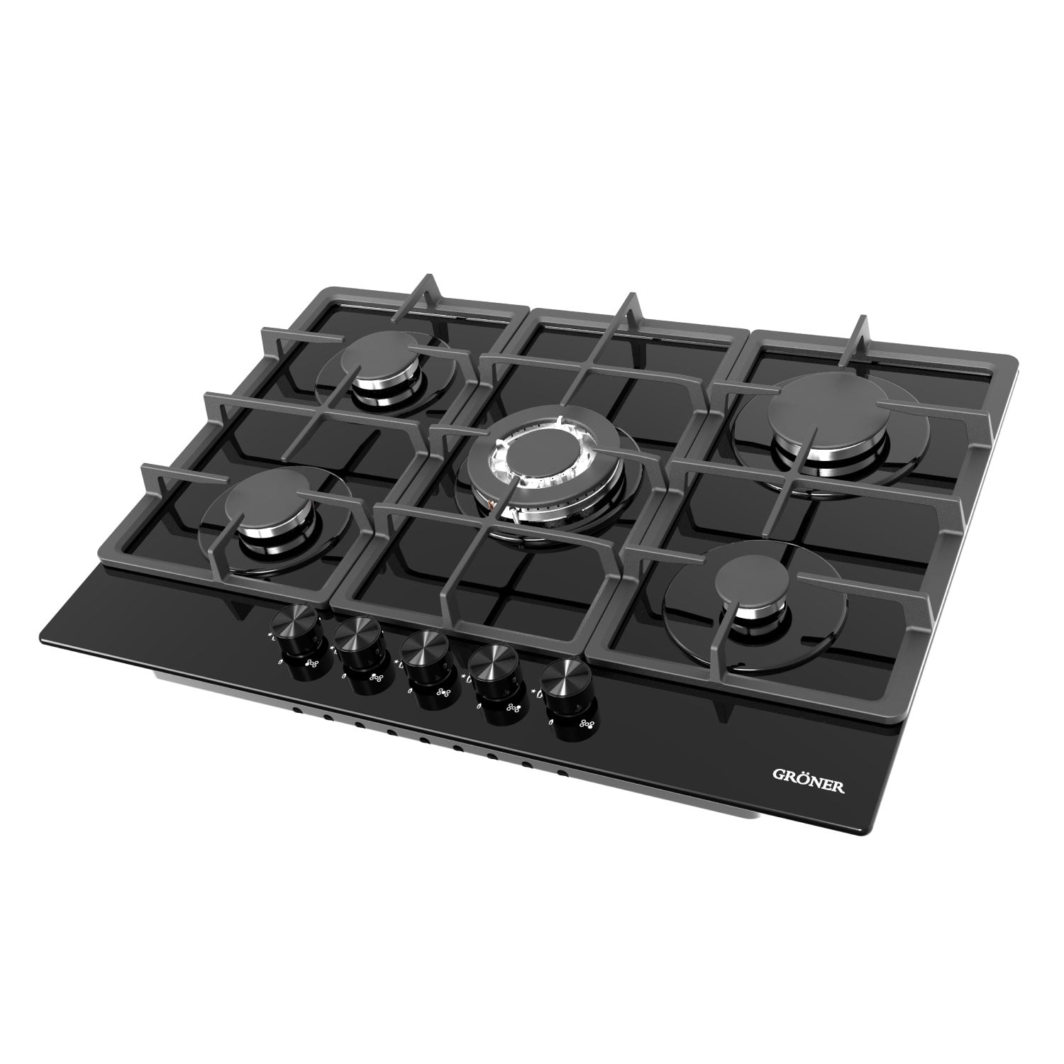 ENCIMERA A GAS GRÖNER 5 PLATOS QEG5VL VITRO - 6