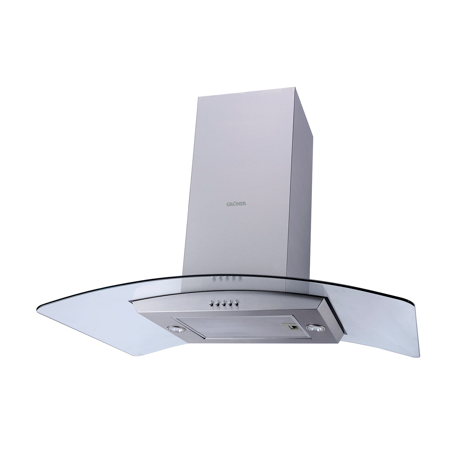 CAMPANA GRONER ANCHO 90 CM QCIS90V ISLA INOX - 1