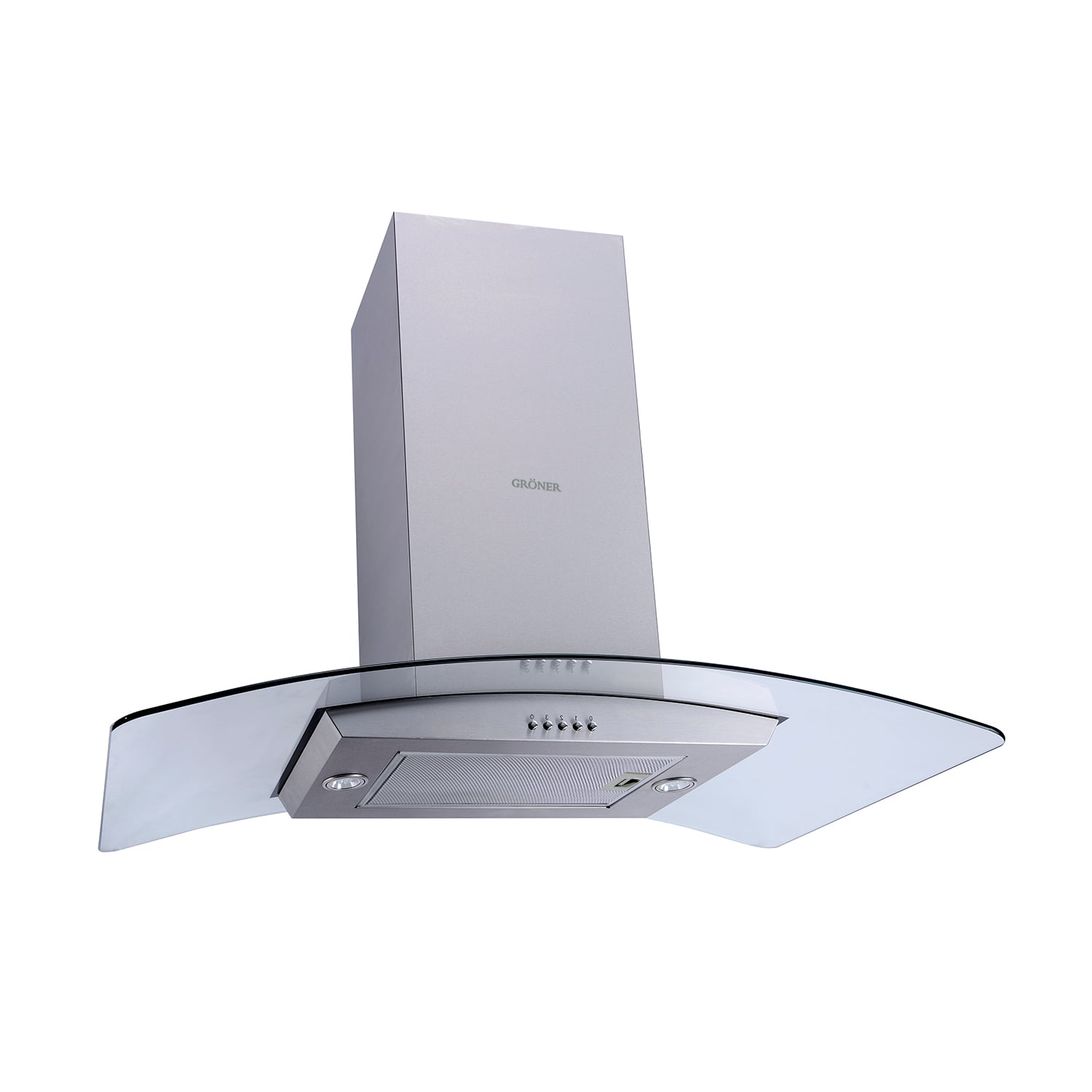 CAMPANA GRONER ANCHO 90 CM QCIS90V ISLA INOX - 2