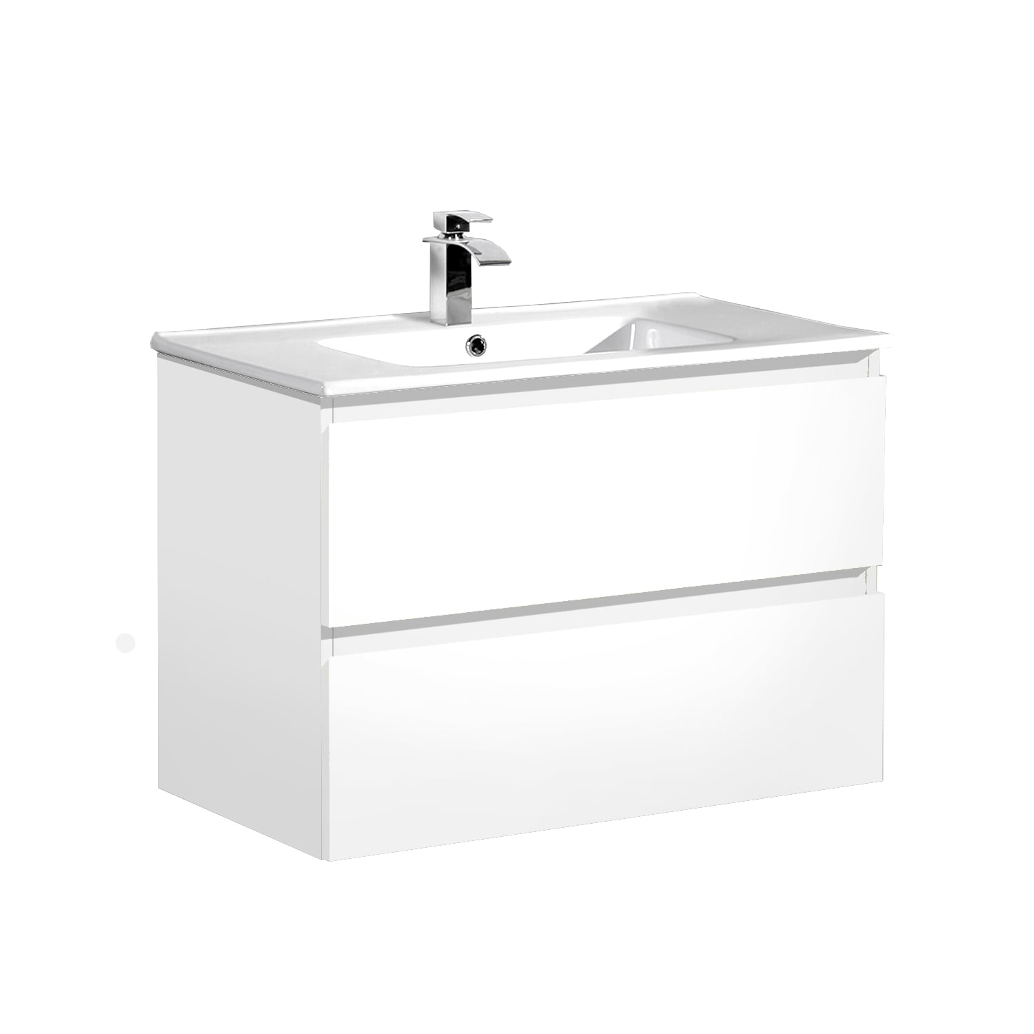 MUEBLE VANITORIO BÄRA OSLO 60CM BLANCO BRILLANTE - 1