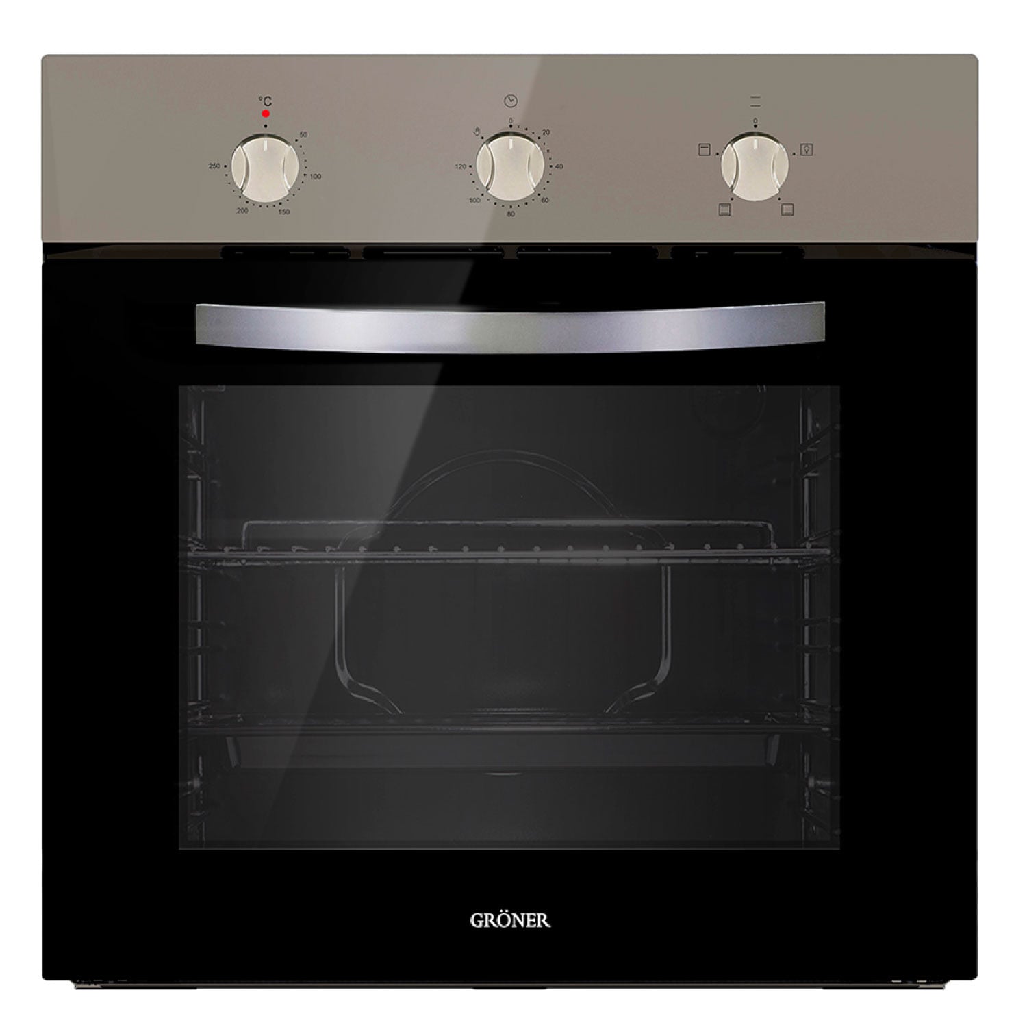 HORNO ELÉCTRICO GRONER 60L EMPOTRABLE INOX 4F - 3