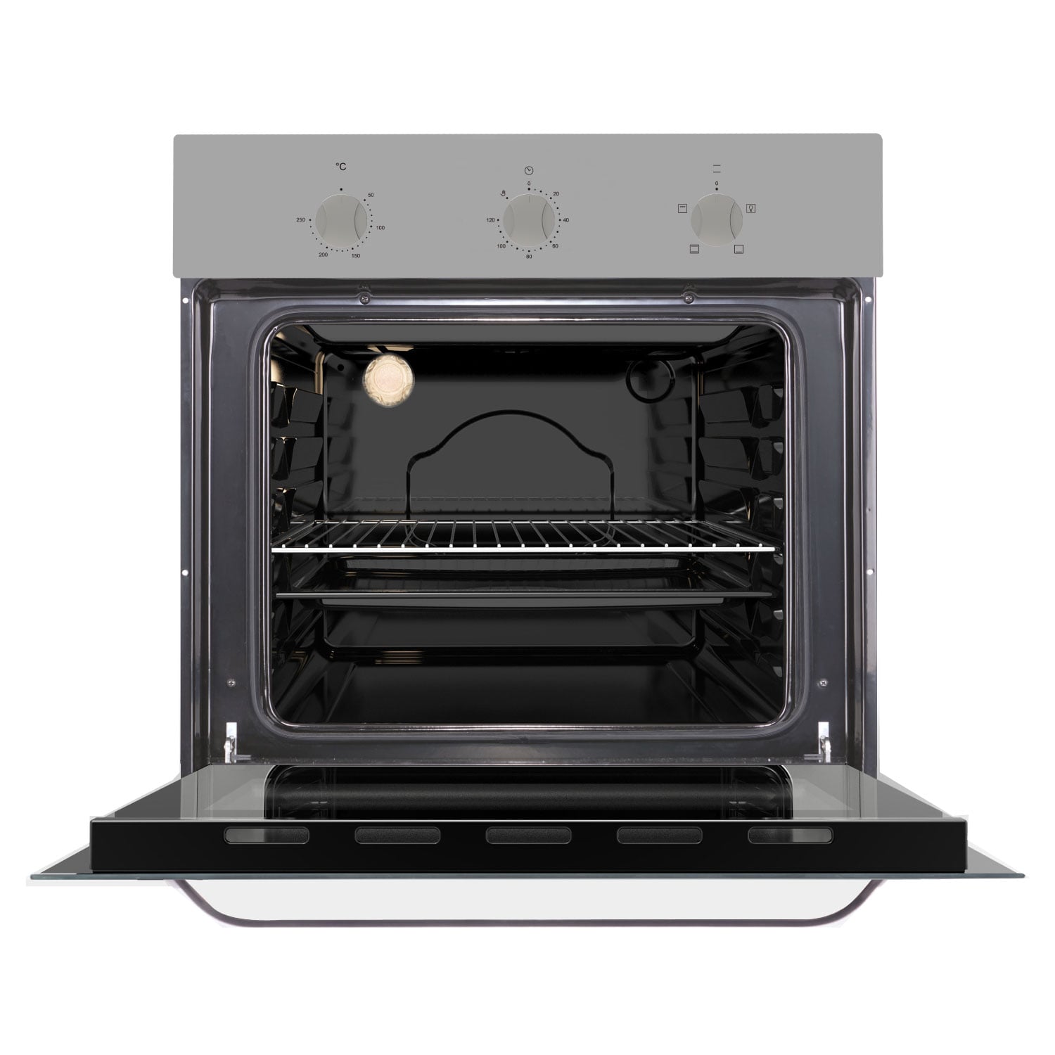 HORNO ELÉCTRICO GRONER 60L EMPOTRABLE INOX 4F - 4