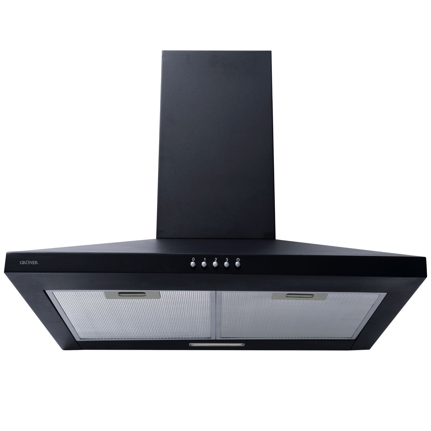 CAMPANA GRONER PIRAMIDAL BLACK 60CM - 1