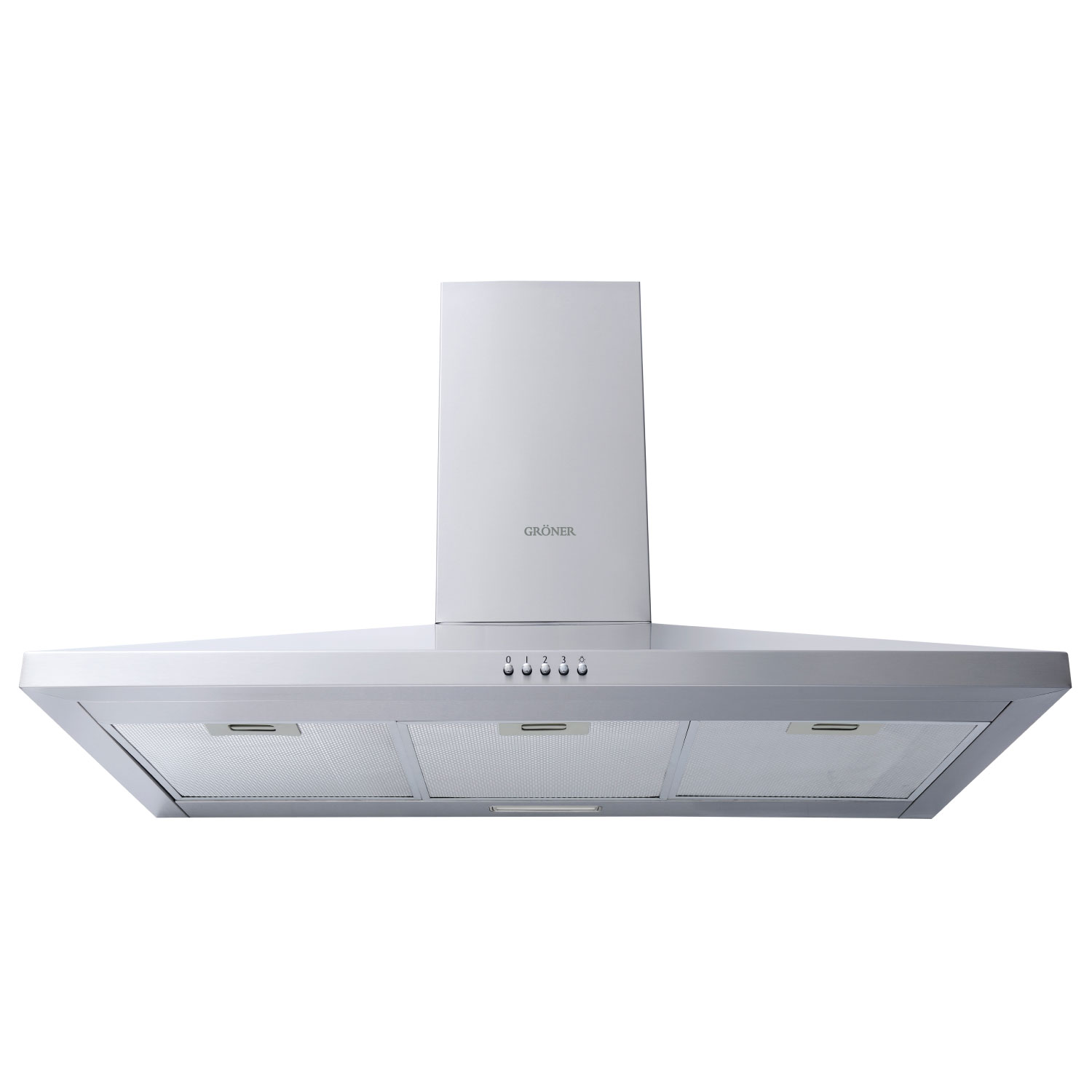 CAMPANA PIRAMIDAL GRÖNER INOX 90CM - 1