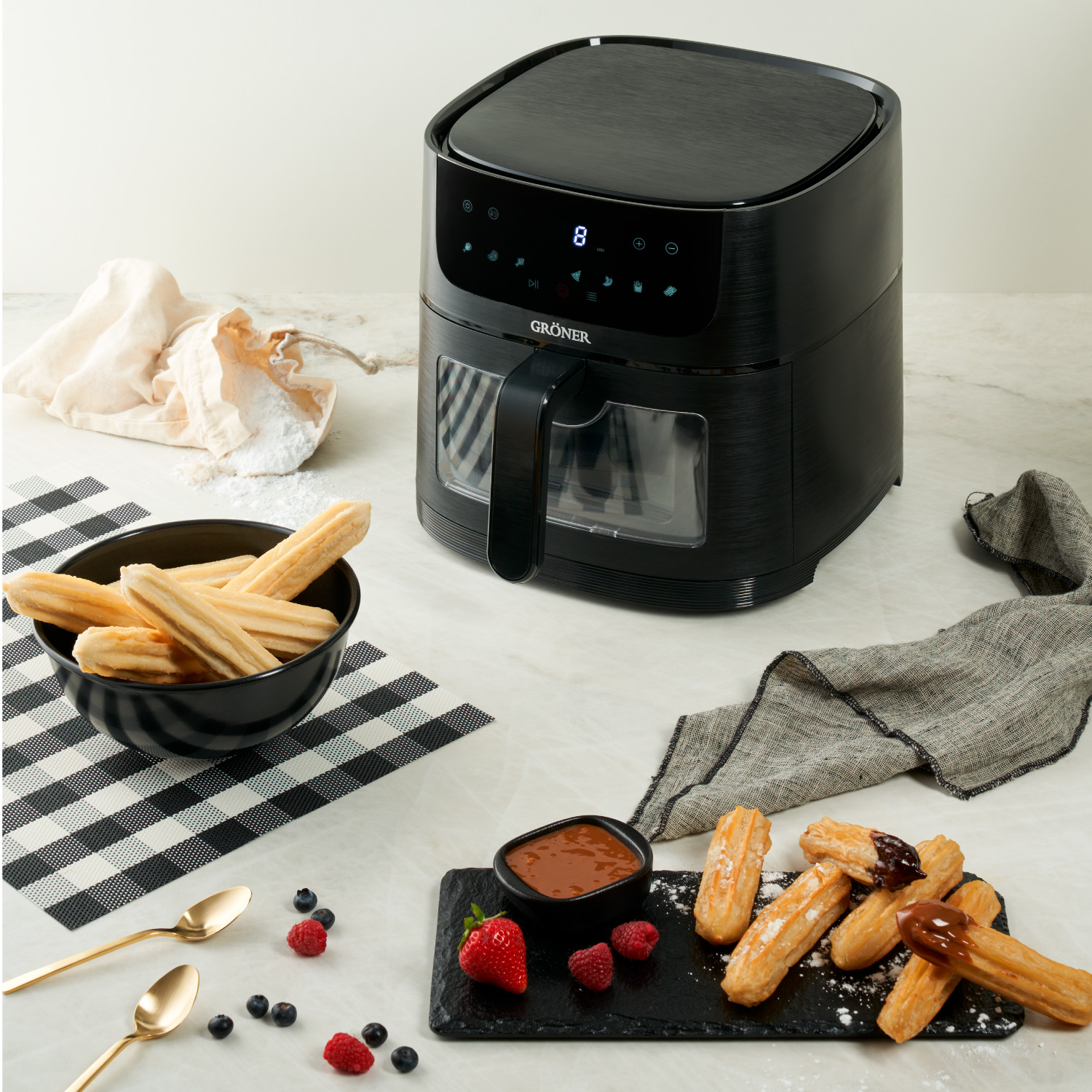 FREIDORA DE AIRE DIGITAL GRÖNER 6L - 6