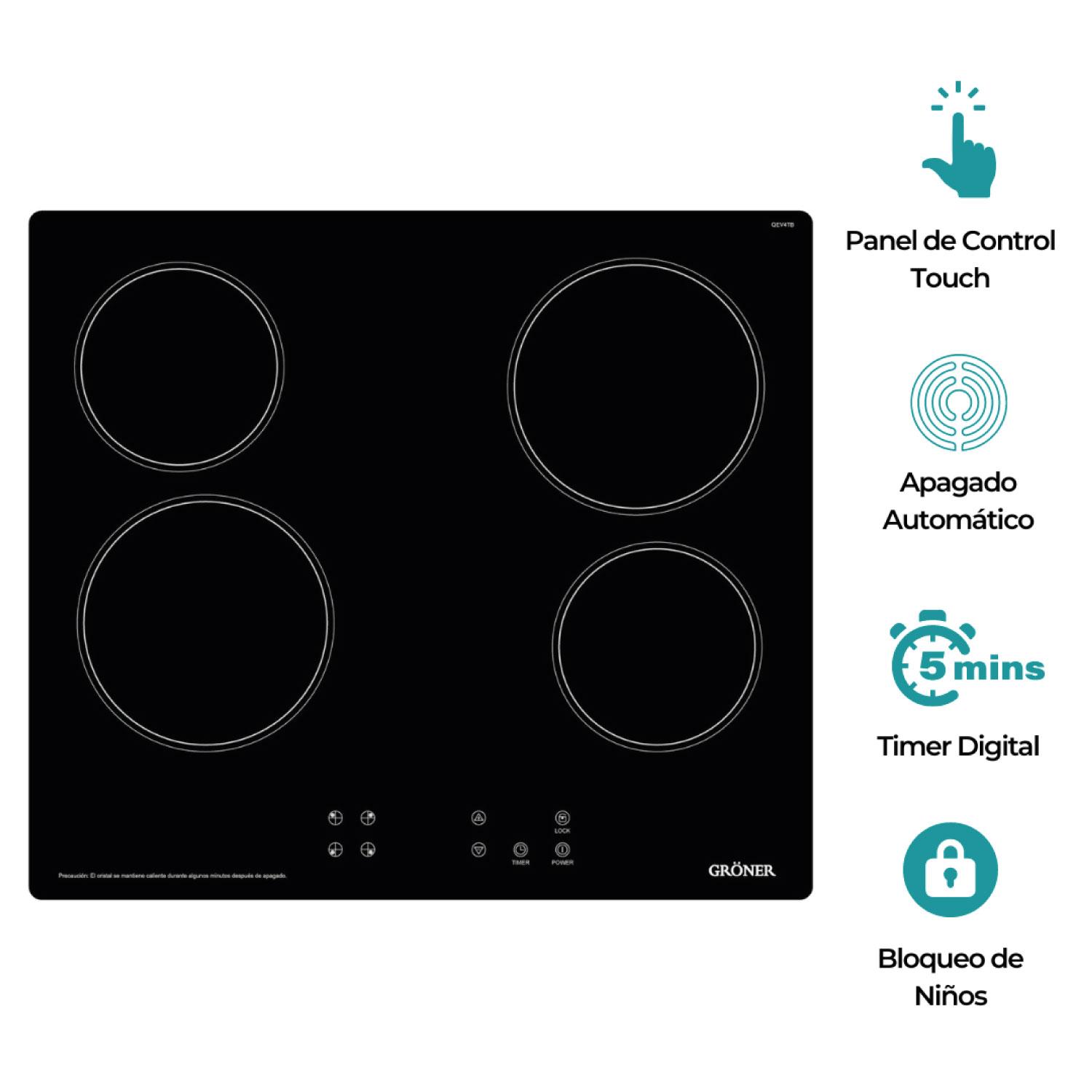 KIT HORNO ENCIMERA BLACK DIGITAL 4Q - 2