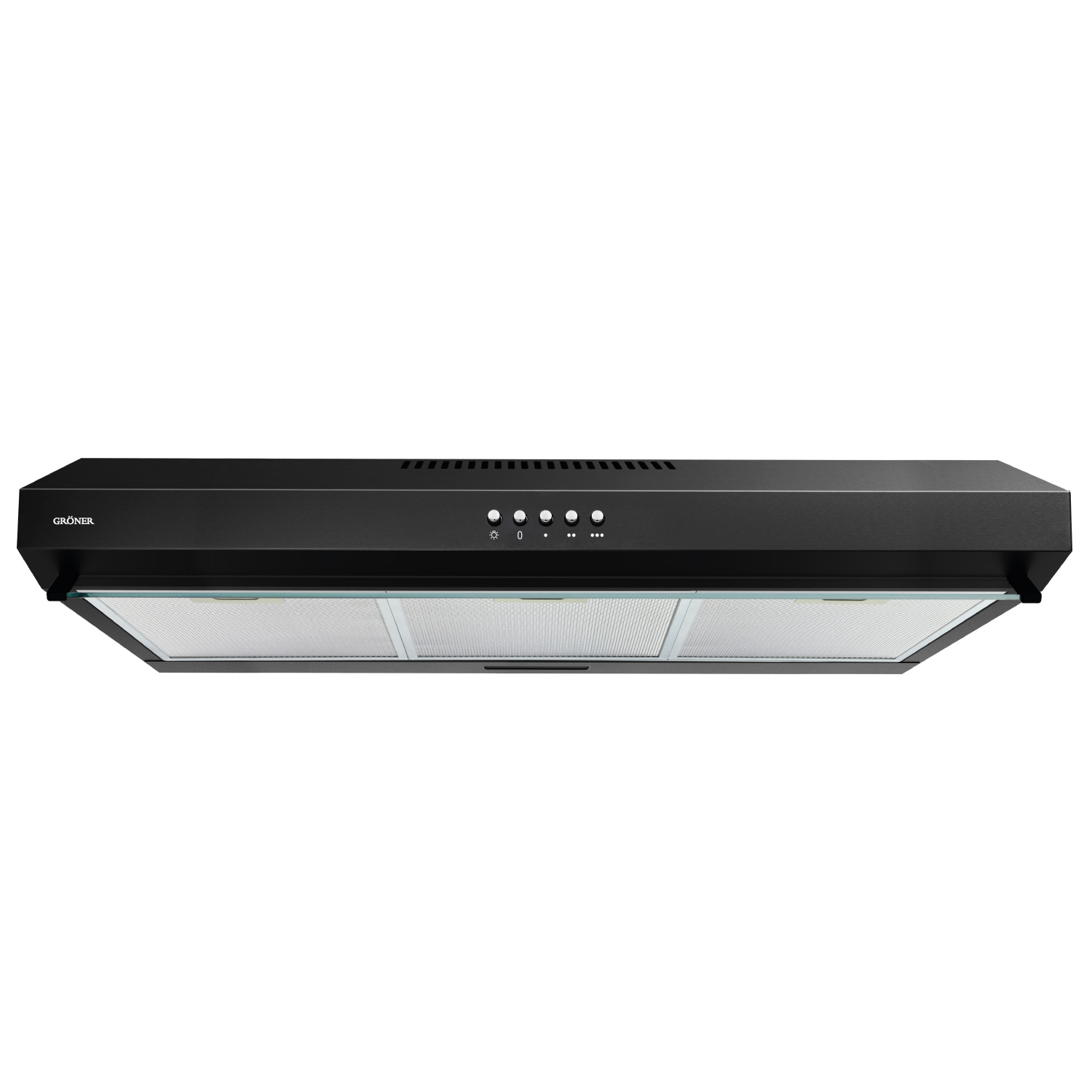 CAMPANA GRONER COCINA BLACK 90CM 450 M3/H - 3