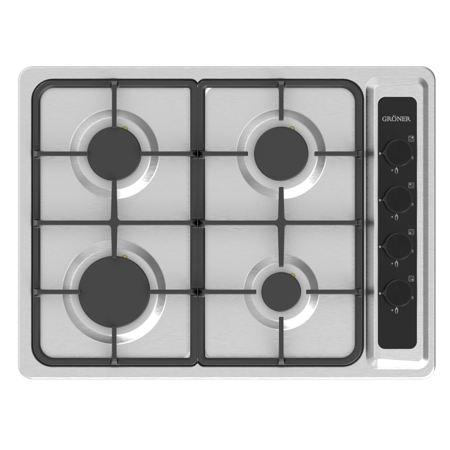 ENCIMERA A GAS GRÖNER INOX 4QL - 3