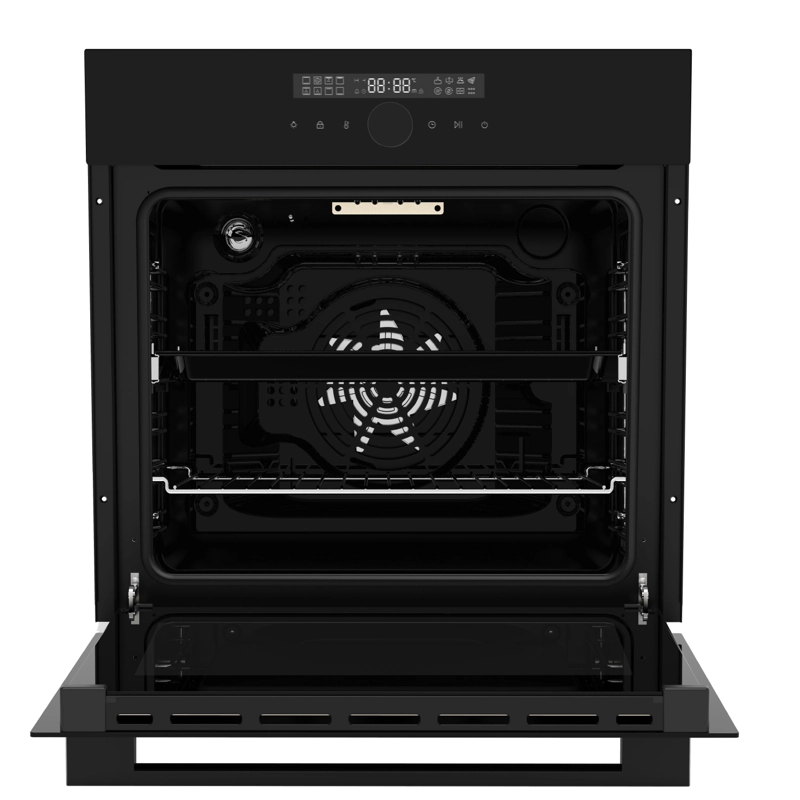 HORNO ELE CTRICO EMPOTRABLE GRÖNER DELUXE AIR FRY BLACK MATTE 16F 76L - 2