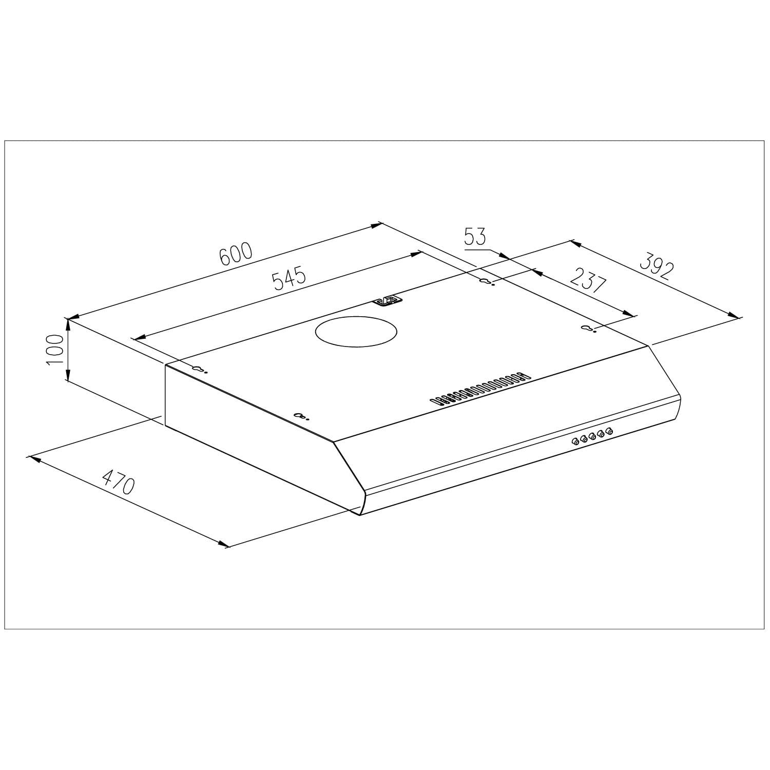 KIT FREIDORA DE AIRE DIGITAL 6L + CAMPANA EXTRACTORA GRÖNER BLACK 60 CM - 6