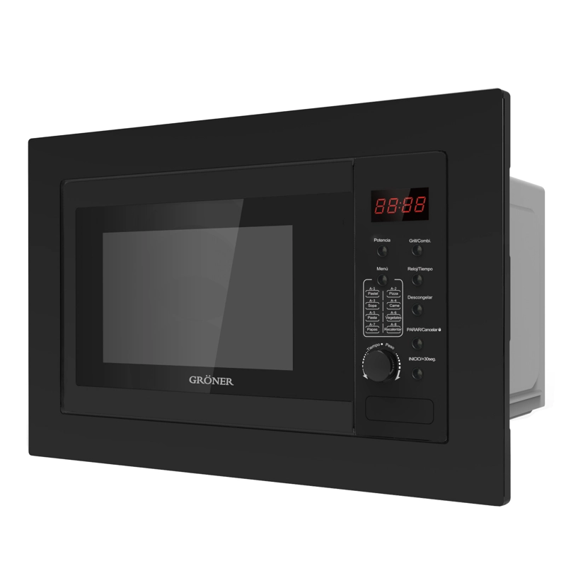 HORNO MICROONDAS EMPOTRABLE NEGRO 25L - 4