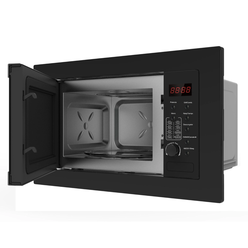 HORNO MICROONDAS EMPOTRABLE NEGRO 25L - 5