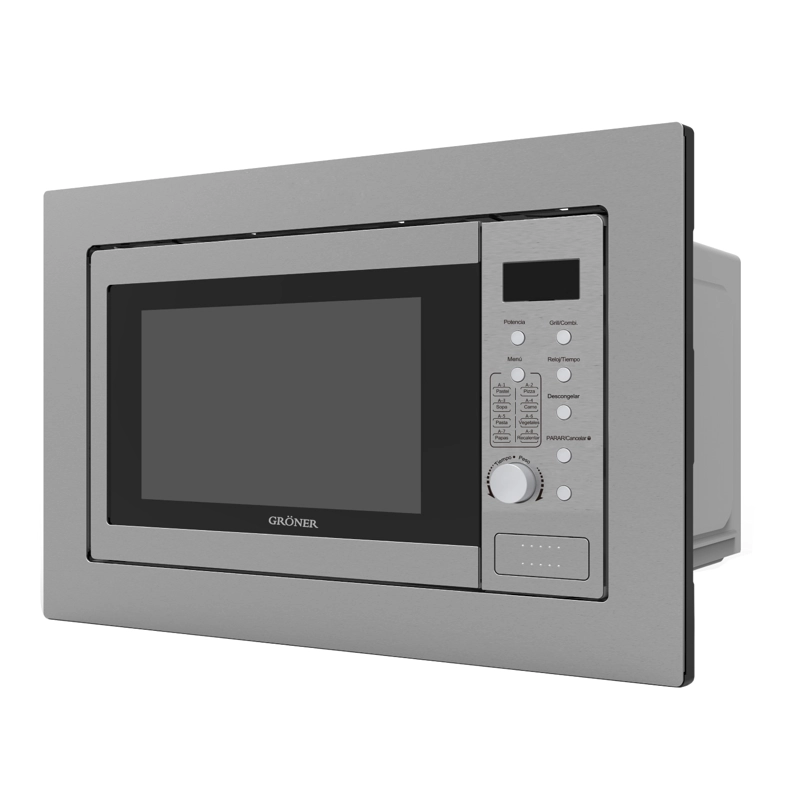 HORNO MICROONDAS EMPOTRABLE ACERO INOXIDABLE 25L - 4