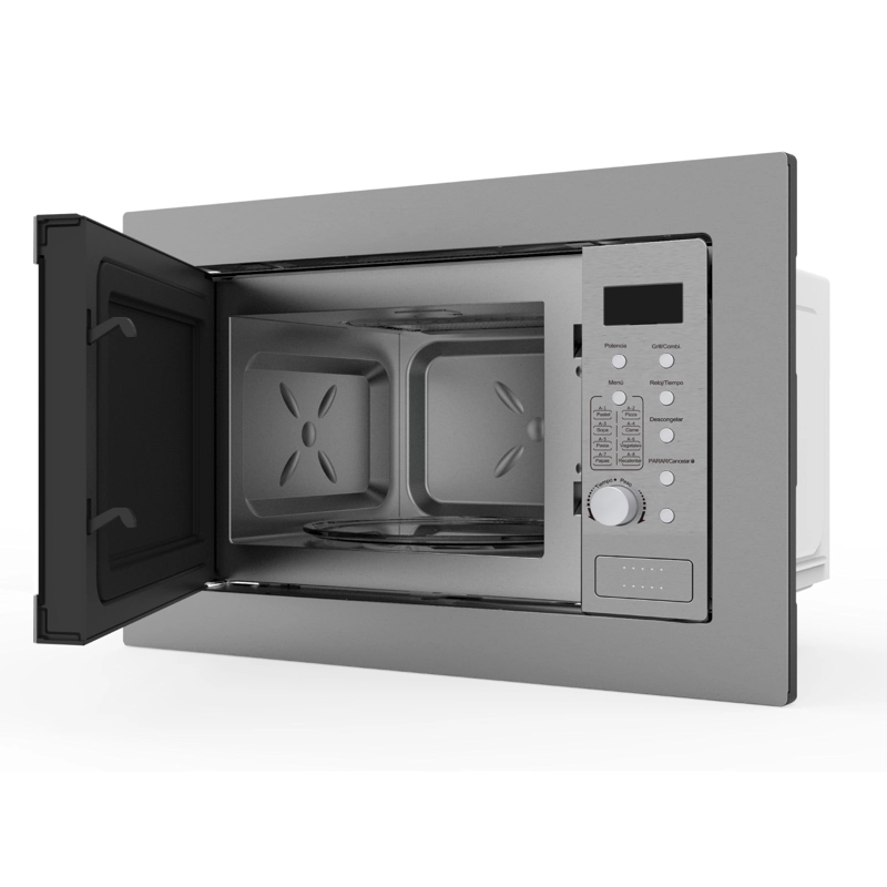 HORNO MICROONDAS EMPOTRABLE ACERO INOXIDABLE 25L - 5