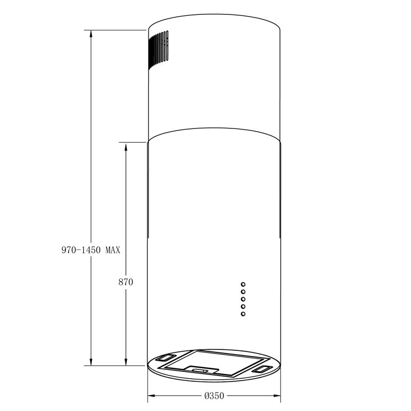 CAMPANA ISLA GRÖNER TUBULAR BLACK T35 - 7