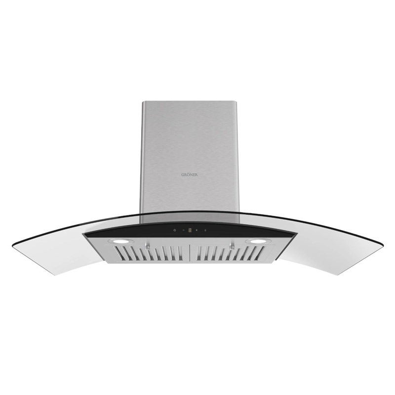 CAMPANA DECORATIVA GRÖNER INOX GLASS T90 - 3