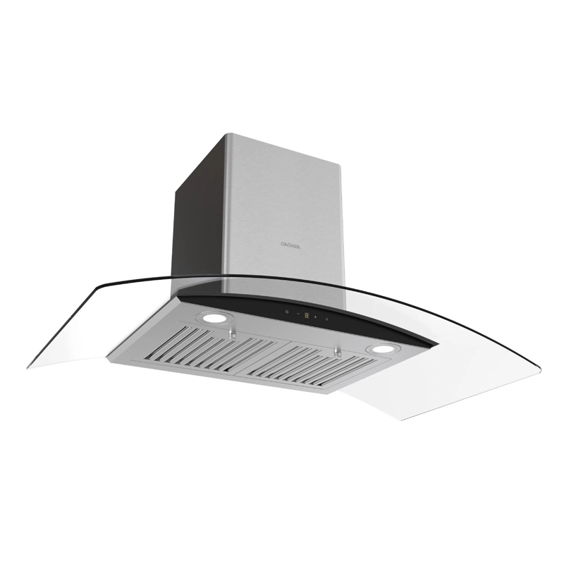 CAMPANA DECORATIVA GRÖNER INOX GLASS T90 - 4