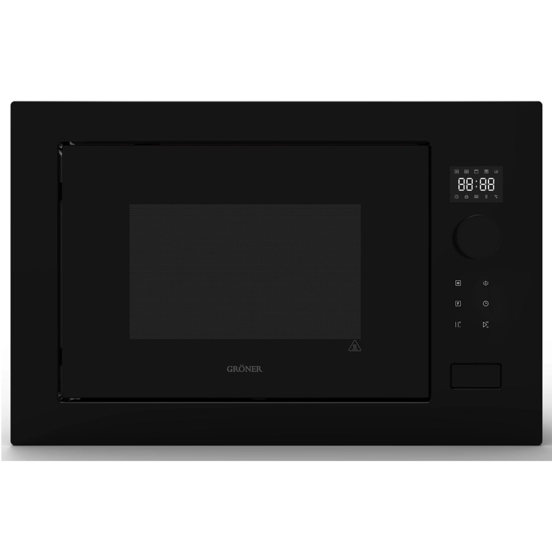HORNO MICROONDAS EMPOTRABLE GRÖNER BLACK MATTE GRILL 25L - 7