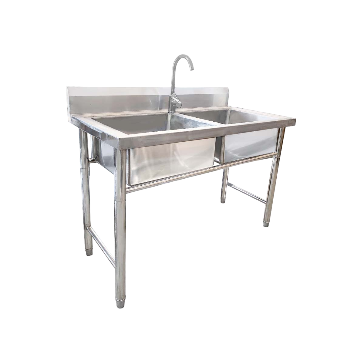 LAVAFONDO DOBLE ACERO INOX INCLUYE GRIFERÍA 120 CM - 1