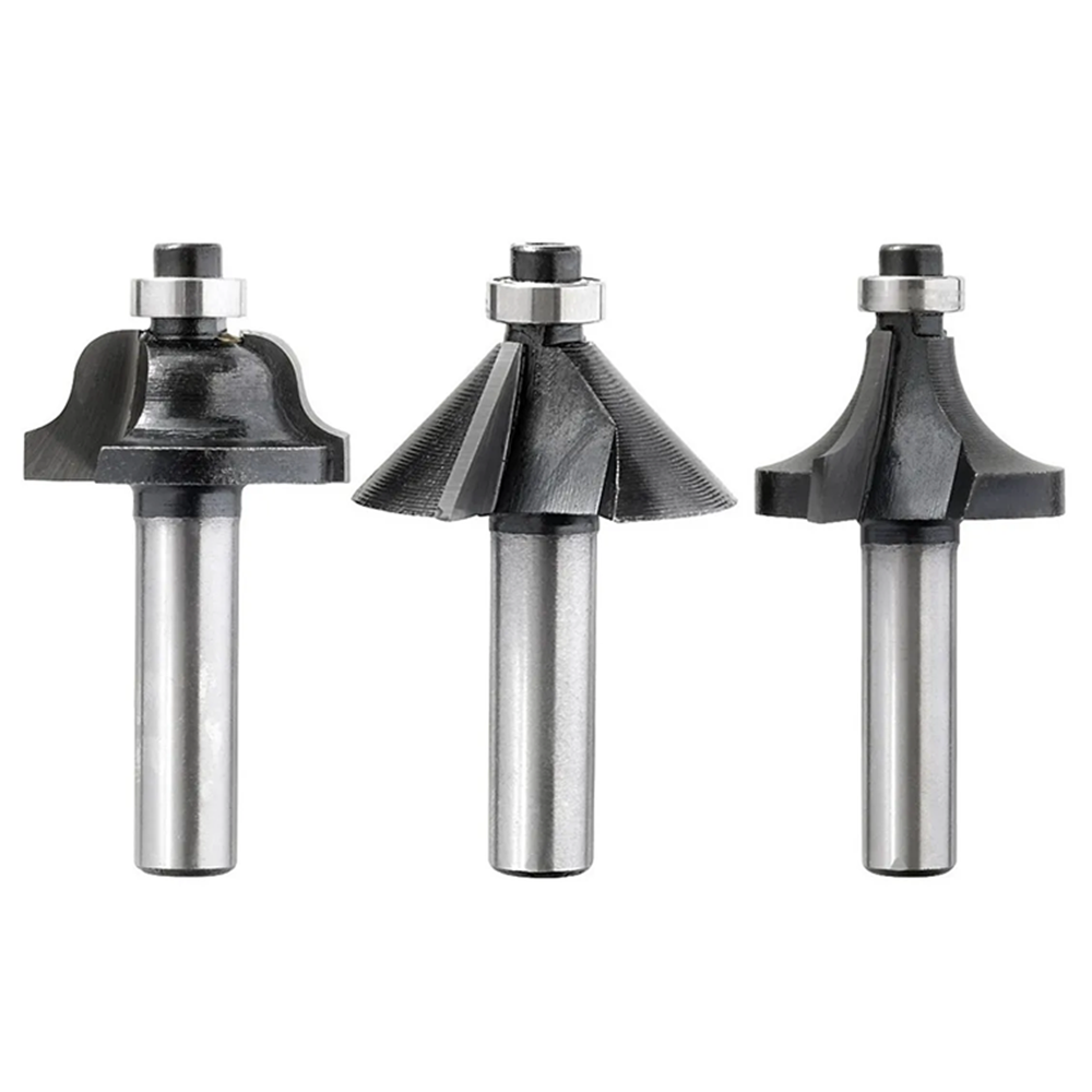 KIT SET JUEGO DE FRESAS 3 PCS 6.35MM TUPI ROUTER KWB 757020 - 1