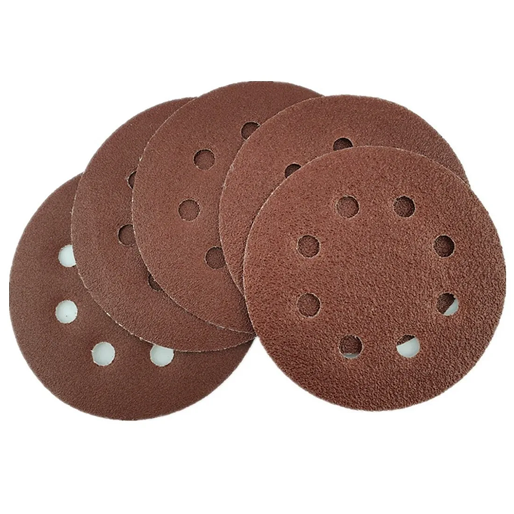 5 DISCO LIJA PARA PULIR 115MM VELCRO GRANO VARIADO TOOLMAK TMK19194 - 1
