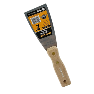 ESPATULA RECTA MANGO DE MADERA 2 PULGADAS TOOLMAK TMK19101 - 1