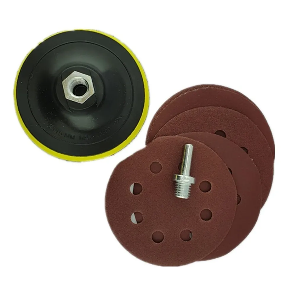 KIT ACCESORIOS PARA PULIR 115MM 4 1/2 CON ADAPTADOR MAKAWA MK0286 - 1