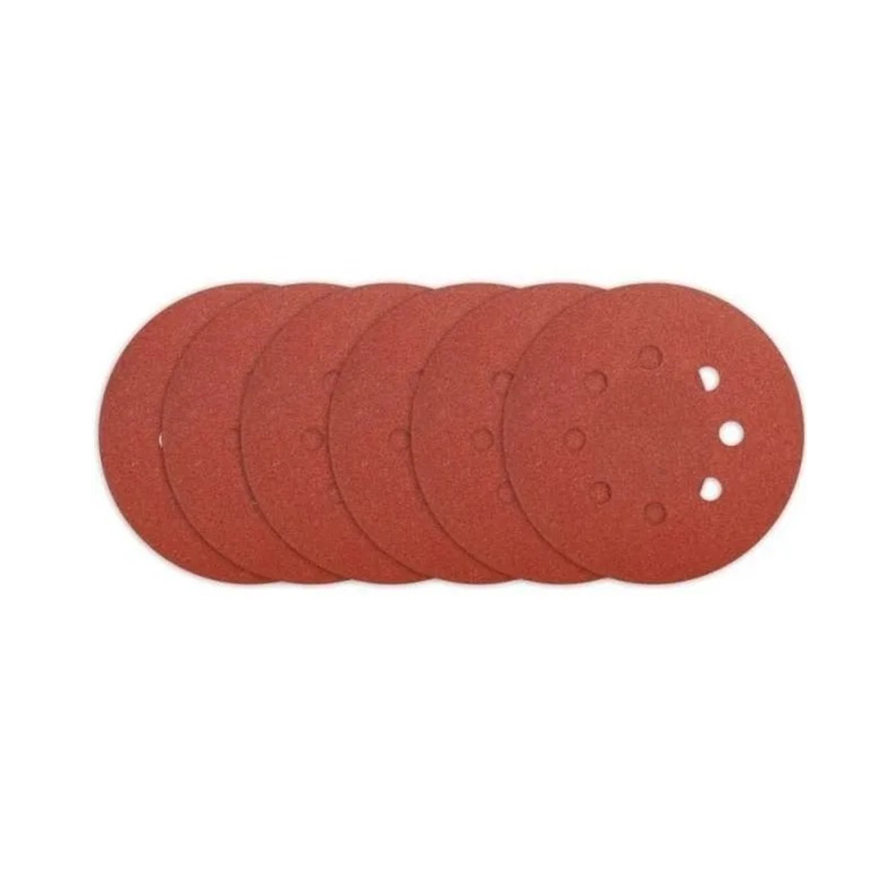 5 DISCOS INGCO AKRS125051 LIJA PARA PULIR 125 MM VELCRO GRANO VARIADO - 2