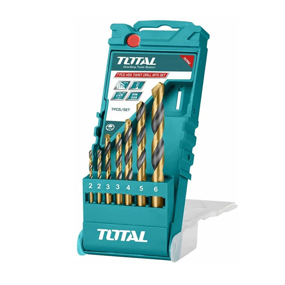 KIT TOTAL TACSD0075 SET JUEGO BROCAS PARA METAL 7 PIEZAS - 1