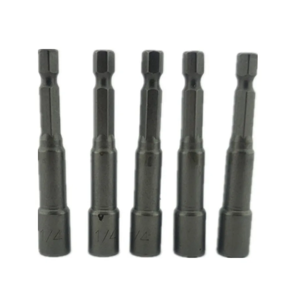 JUEGO DE ADAPTADORES TOOLMAK TMK19027 1/4 PUNTA MAGNETICA 5 PIEZAS - 1