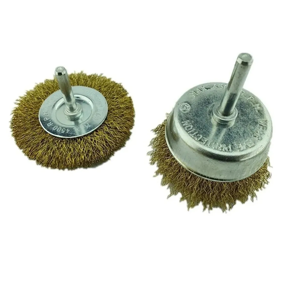 KIT TOOLMAK TMK19434 SET JUEGO DE ESCOBILLAS REDONDAS 2 PIEZAS - 1