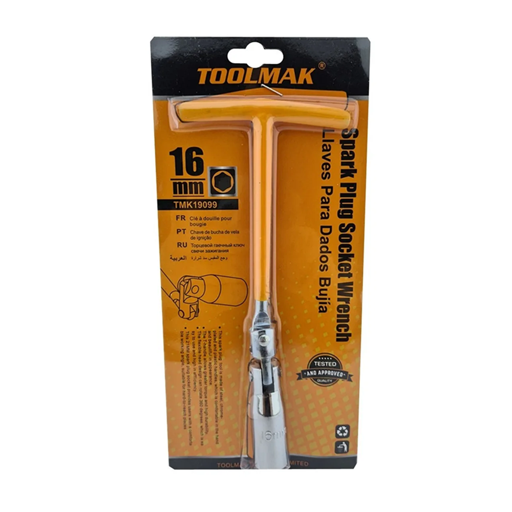 LLAVE TOOLMAK TMK19099 DADO SACA BUJIA AUTO 16 MM - 1