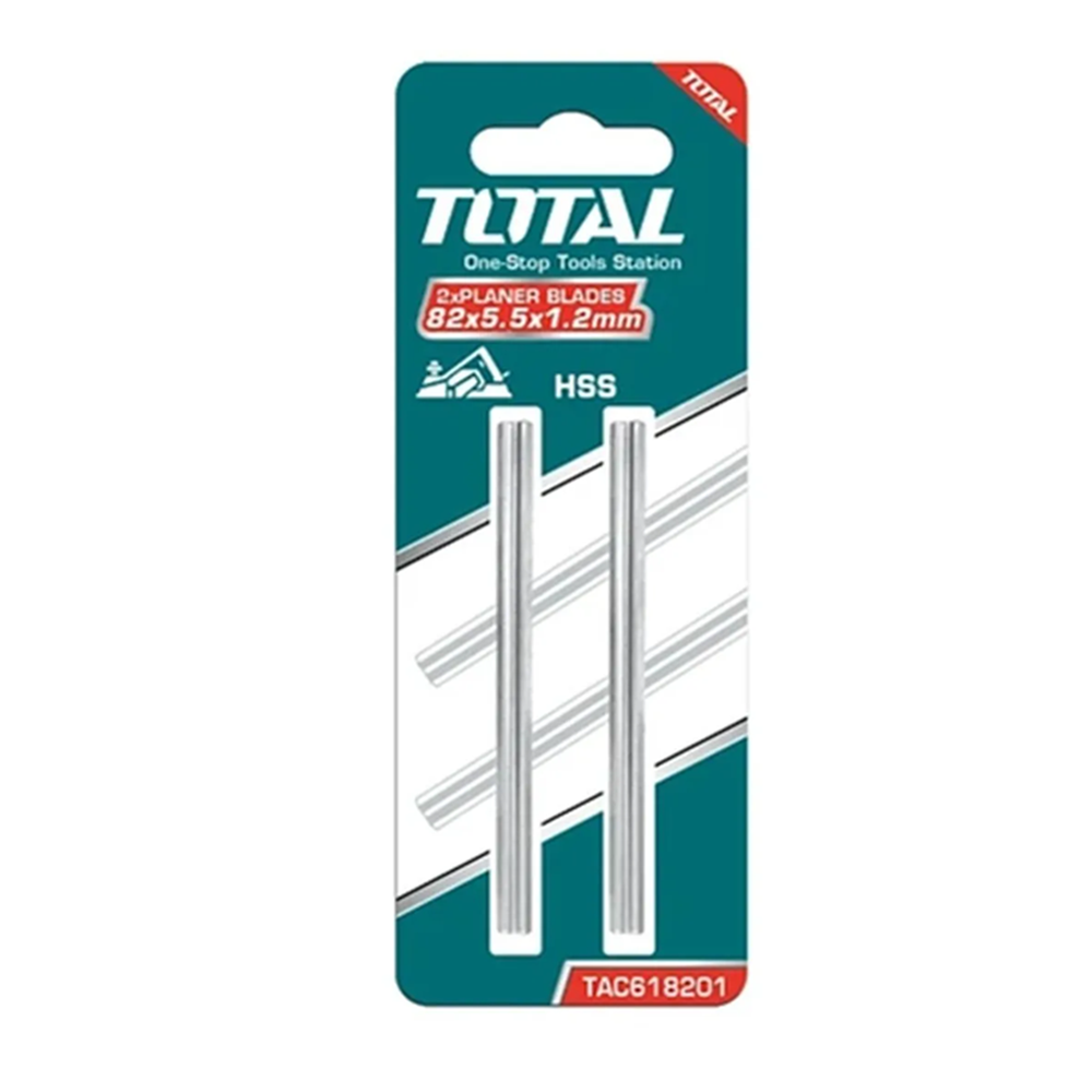 2X CUCHILLAS REPUESTO CEPILLO ELÉCTRICO 82MM DELGADA TOTAL TAC618201 - 1