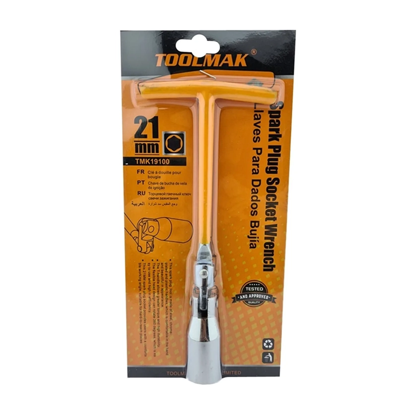 LLAVE DADO SACA BUJIA AUTO 21MM TOOLMAK TMK19100 - 1