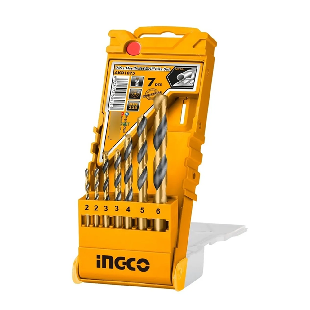SET JUEGO BROCAS PARA METAL 7 PIEZAS INGCO AKD1075 - 1