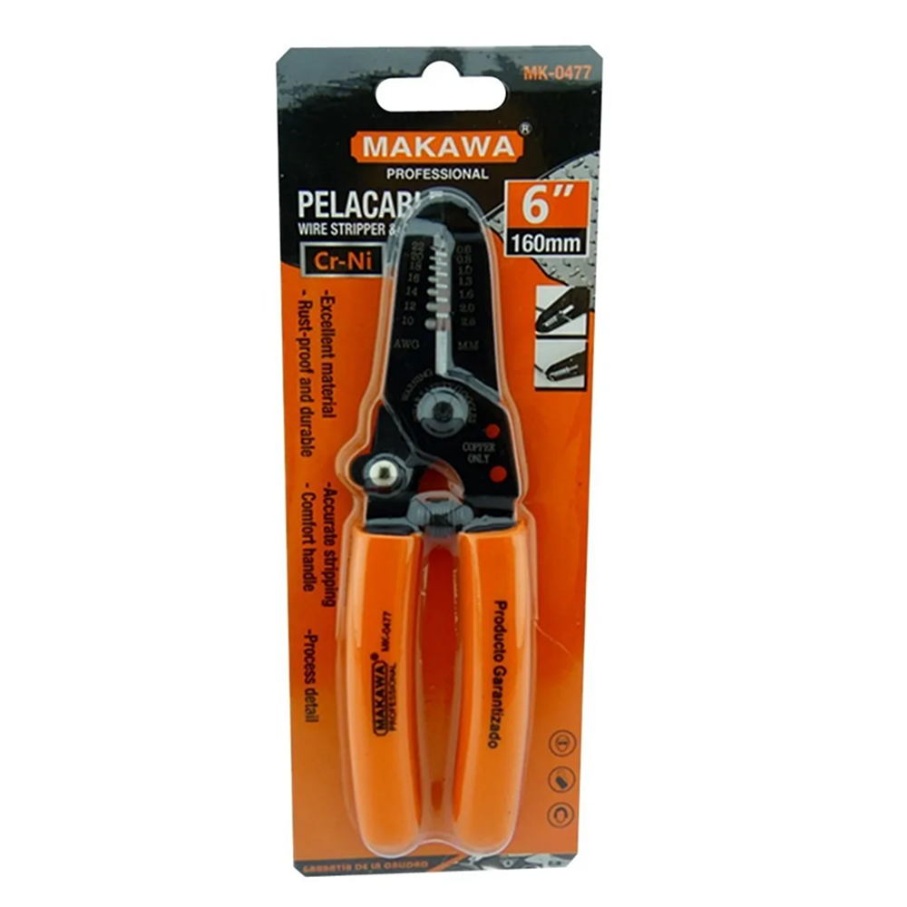 ALICATE MAKAWA MK0477 PELACABLE 6 PULGADAS - 1