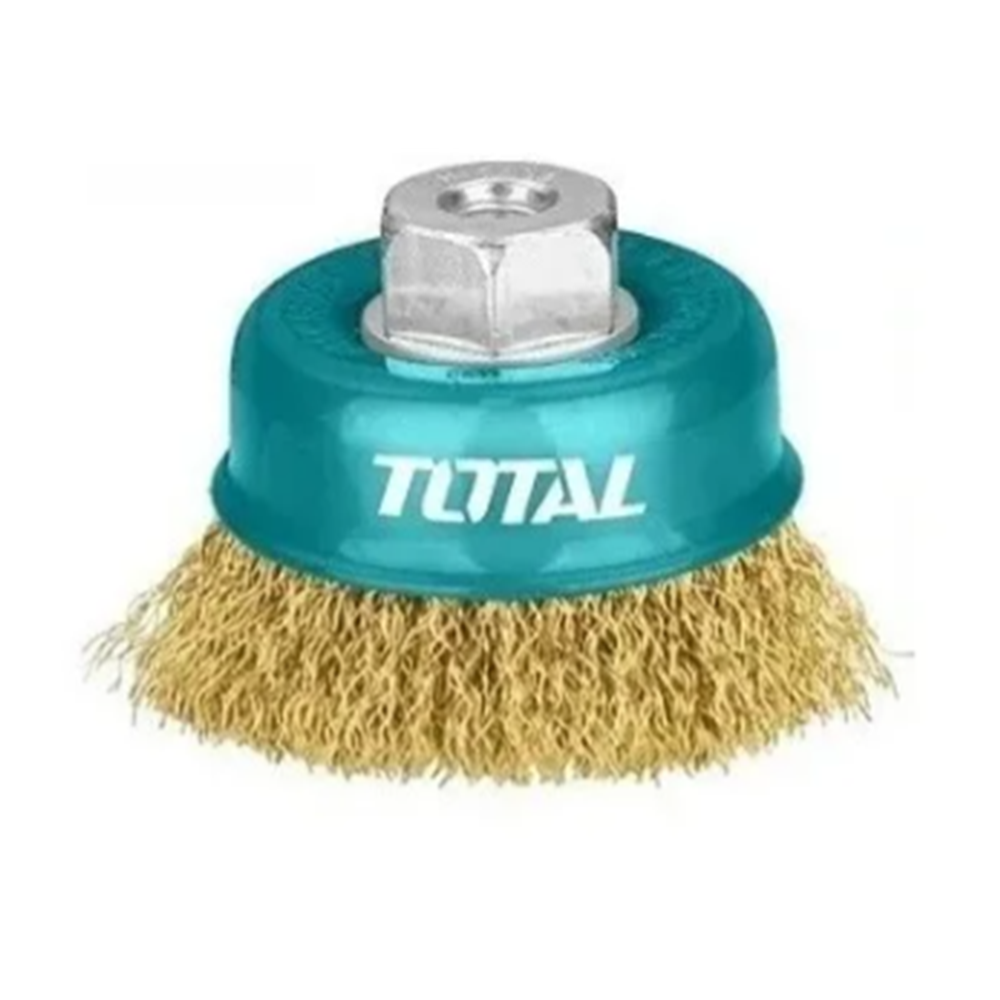 ESCOBILLA TOTAL TAC31041 DE COPA RIZADA 100 MM ESMERIL - 2