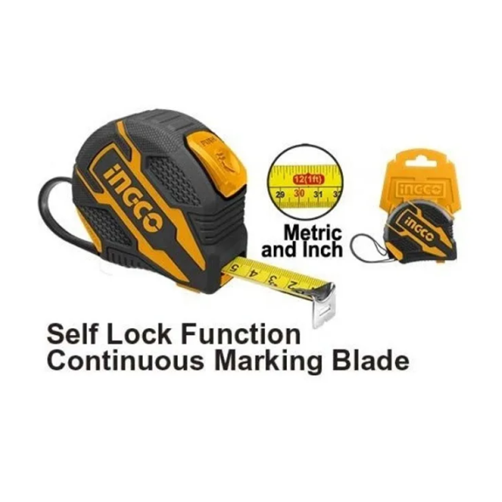 CINTA METRICA INGCO HSMT08519 HUINCHA MEDIR ACERO 5M - 2