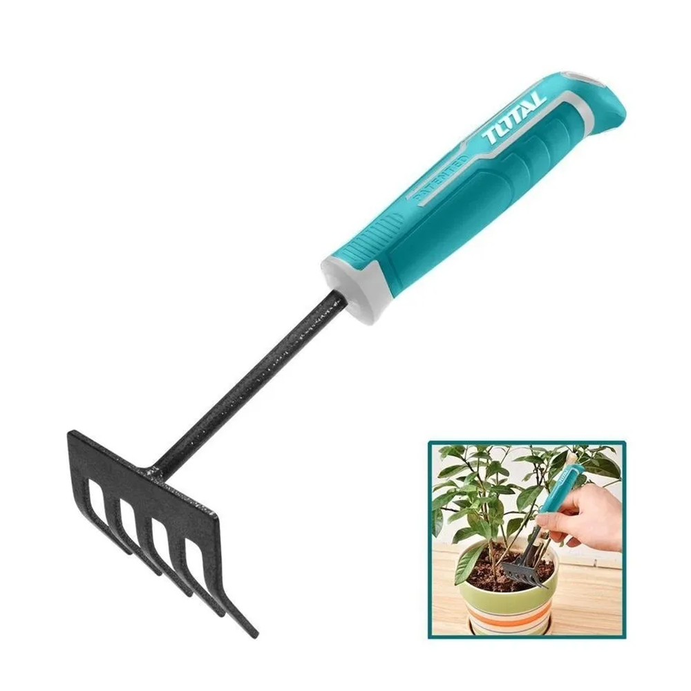 HERRAMIENTA RASTRILLO DE JARDINERÍA 270MM TOTAL THFTR1008 - 2
