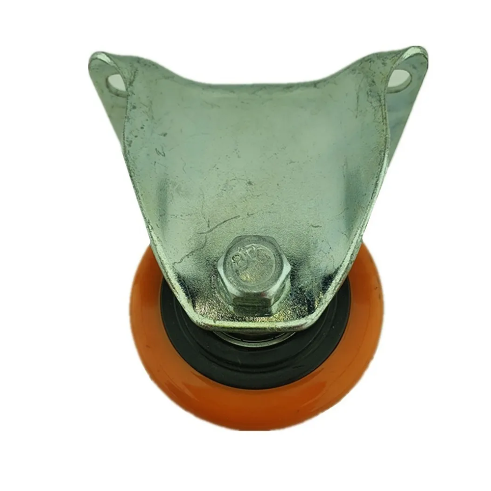 RUEDA NARANJA FIJA 2.5 PULGADAS - 2