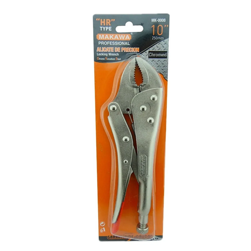 ALICATE CAIMAN DE PRESION BOCA CURVA 10 PULGADAS MAKAWA MK0008 - 1