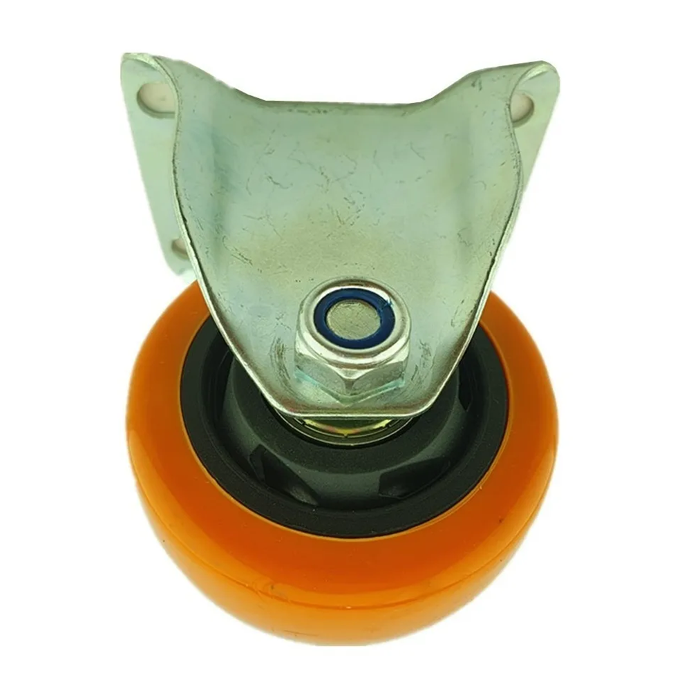 RUEDA NARANJA FIJA 3 PULGADAS - 2