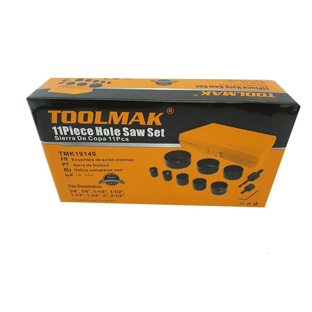 JUEGO DE HOJA TOOLMAK TMK19140 DE SIERRA COPAS 11 PIEZAS - 4