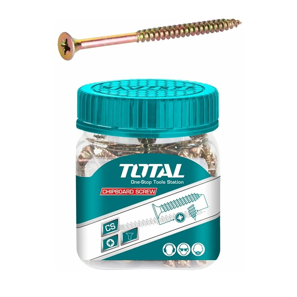 TORNILLO TOTAL WJBS5005011 MADERA AGLOMERADO 5.0 X 50 MM 100 UNIDADES METAL - 1