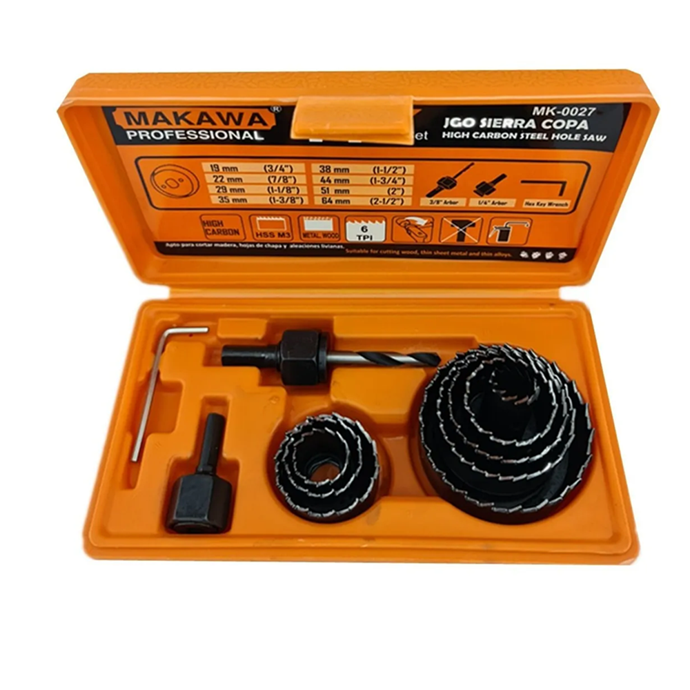 JUEGO DE HOJA DE SIERRA COPAS 11 PIEZAS MAKAWA MK0027 - 1