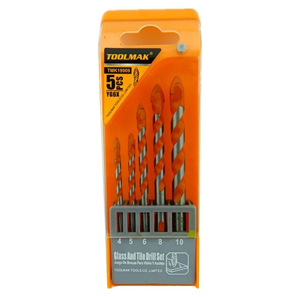SET BROCAS PARA VIDRIO MÁRMOL PORCELANA 5 PCS TOOLMAK TMK19909 - 1
