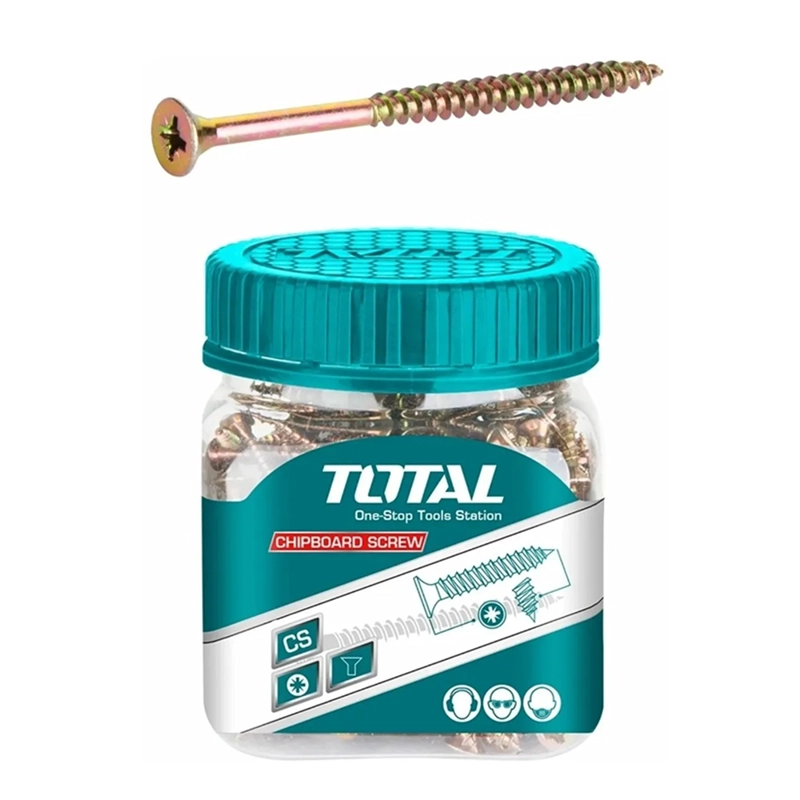 TORNILLO PARA MADERA AGLOMERADO 5.0 X 80MM 80 UNDS TOTAL WJBS5008011 - 1