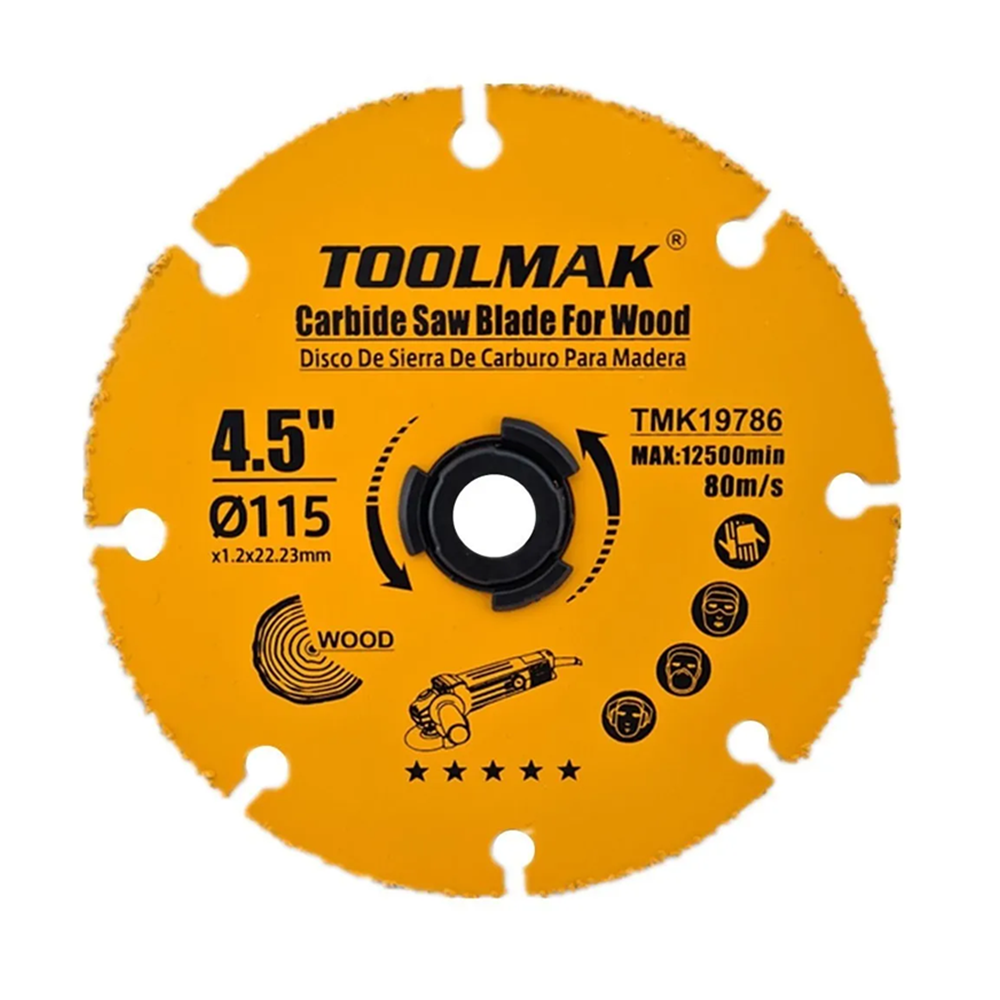 DISCO DE CORTE TOOLMAK TMK19786 PARA ESMERIL 115 MM MULTIUSO - 1